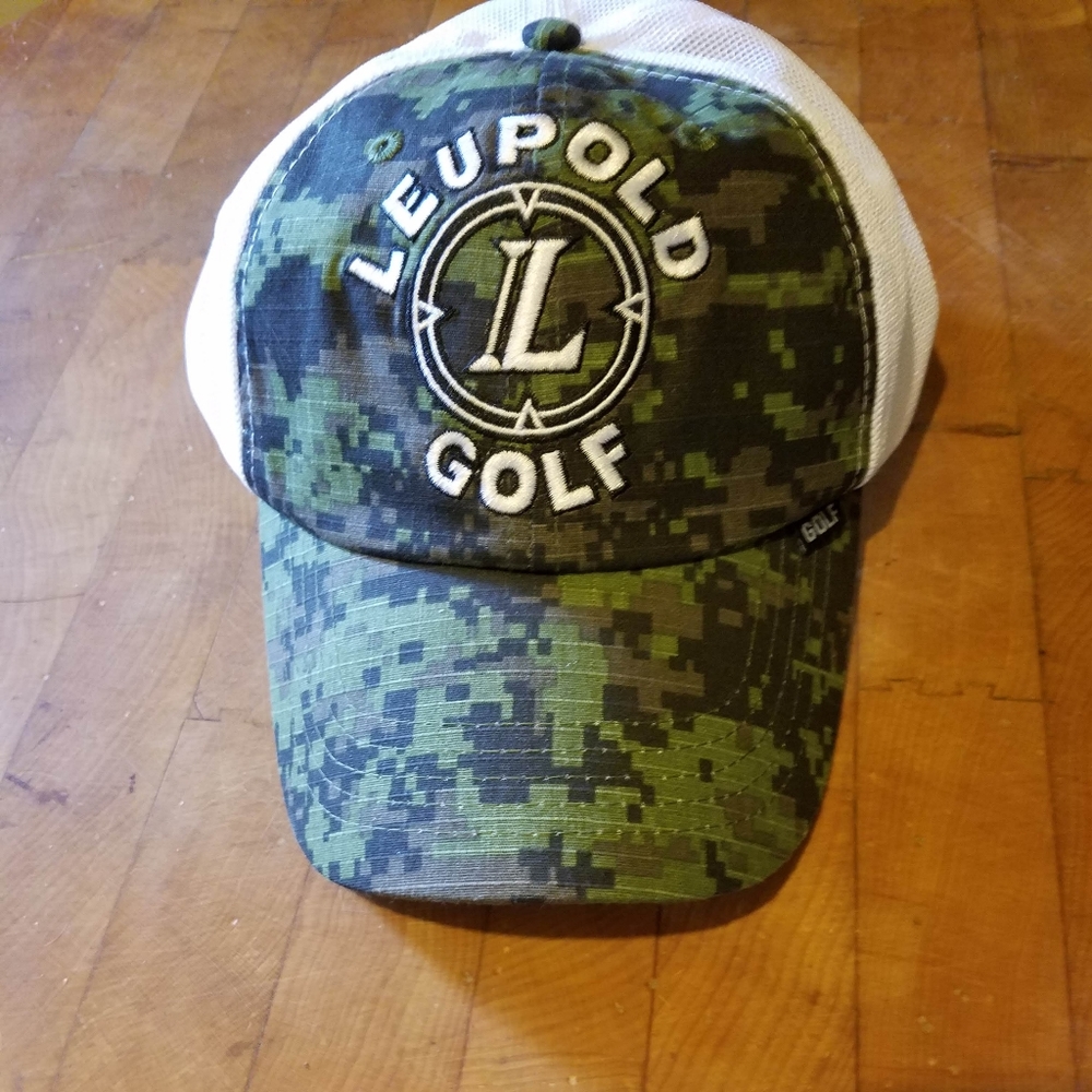 Leupold Golf Camo Green Adjustable Strapback Baseball Style Hat Cap